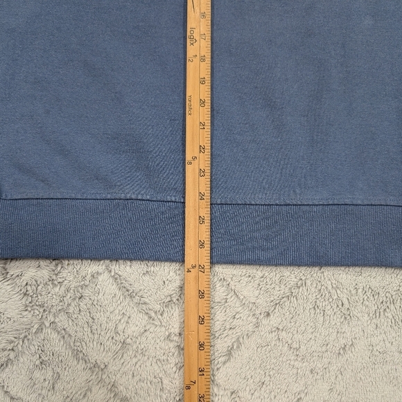 Patagonia Sweatshirt Mens M Blue Arched Fitz Roy Bear Uprisal Crew Outdoor Hike - Picture 6 of 8